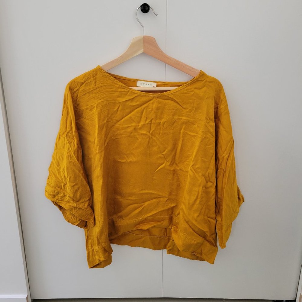 Silk cropped Tee